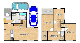 【間取り】 | 高師浜２丁目　新築分譲住宅　全５区画