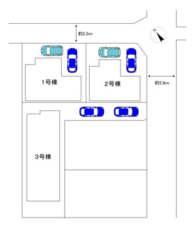 【区画図】 | 高師浜２丁目　新築分譲住宅　全３区画