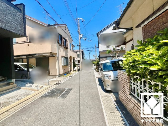 宇治市神明宮北　1期　の前面道路含む現地写真