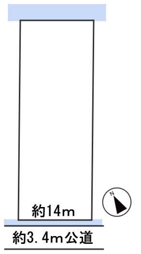 ６６４９１　羽島郡笠松町門間土地の区画図