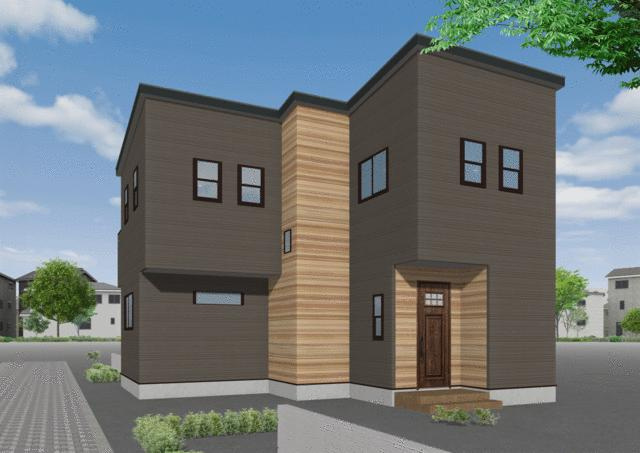 高知市大津甲 2号地 新築戸建ての外観|2号地　2026.2月：建築中