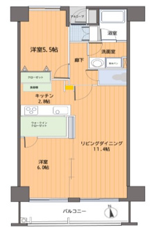 【間取り】 | ダイアパレス稲毛Ⅱ