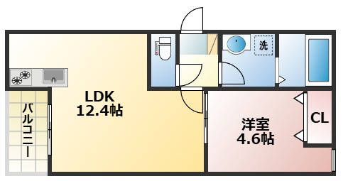 メゾンクレール御領の間取り