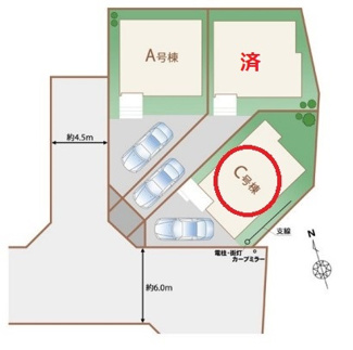 【区画図】 | 国立市富士見台１丁目　全３棟　C号棟　仲介手数料無料