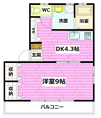 コーポHOSONOの間取り