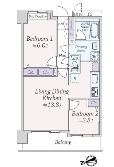 ライオンズマンション渋谷道玄坂の間取り