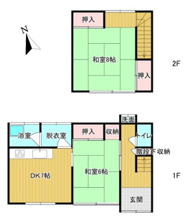 【間取り】 | 鳥取市吉方町１丁目借家