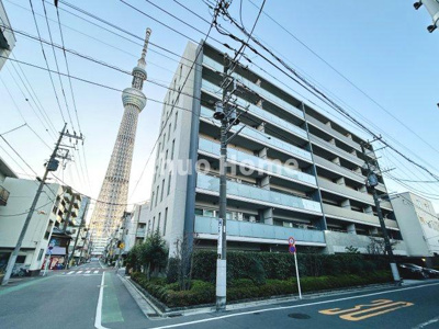 【外観】 | イニシア墨田押上 | 2013根10月築。ペットの飼育可能マンションです。