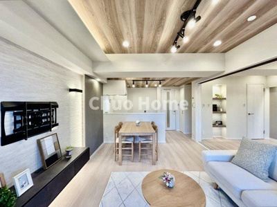 【居間・リビング】 | イニシア墨田押上 | 【居間・リビング】「ＬＤＫは家族団らんをデザイン」広いＬＤＫでは家族が集まり一緒の時間を過ごせる工夫がされております。何気ない一日の当たり前のひとコマがいつか一生の宝物になります