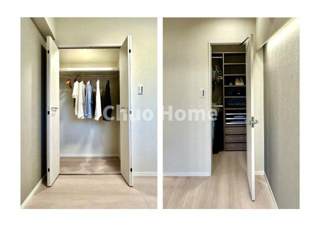 イニシア墨田押上の収納|居室にはクローゼットを完備し、自由度の高い家具の配置が叶うシンプルな空間です。お子様の成長と必要になる子供部屋を与えるにはぴったりの間取りですね。