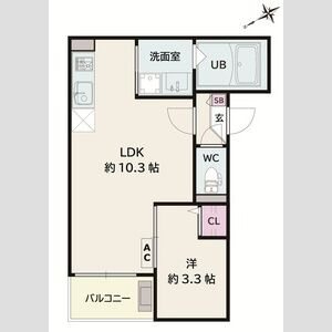 Jack hachimanⅢ　　刈谷市近郊の賃貸はクラスホーム刈谷店の間取り