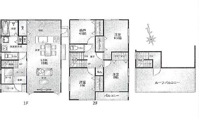 佐伯区千同一丁目　№35270の間取り|３ＬＤＫ＋納戸
駐車2台可