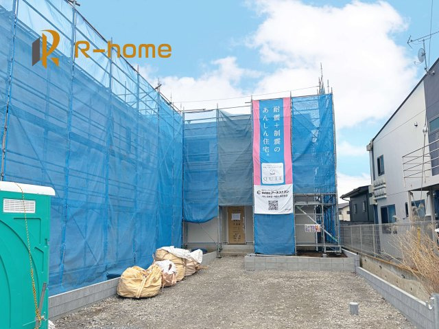 笠間市鯉淵第8　新築戸建て　1号棟の外観|近隣の同仕様完成物件をご見学いただけます♪