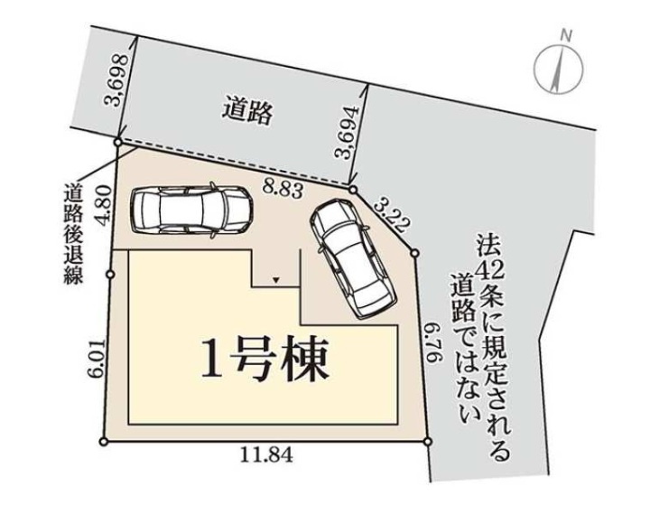 加古郡播磨町古田２丁目　　山陽電鉄「別府駅」徒歩13分の区画図