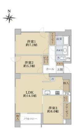 アルファコートIX・行啓通りの間取り