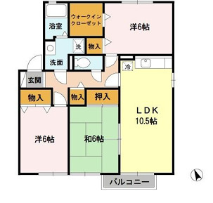 サンオリーブ御崎　Bの間取り