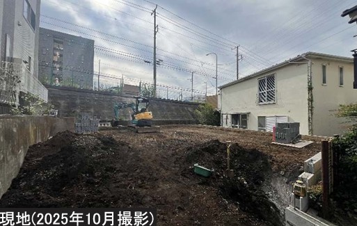 泉区中田東1丁目 新築戸建 6150万円の前面道路含む現地写真