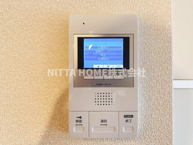 ベルフルールのセキュリティ|ＴＶインターホン付きでセキュリティ面は安心ですね◎