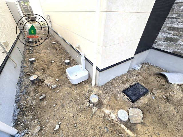 福岡市東区奈多2丁目第5-5棟（1号棟）の庭|お庭で自由な時間を過ごせます。