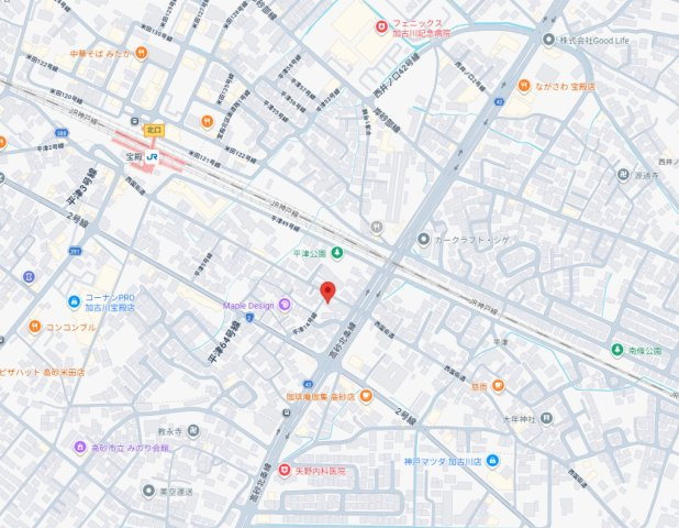 【地図】 | 加古川市米田町平津　中古戸建