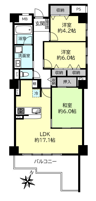 ディアエスタ・ミオ垂水の間取り
