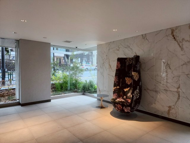 落ち着いたロビーです