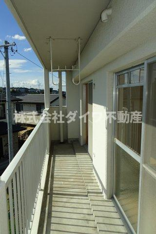 大野マンション（小呂）のバルコニー