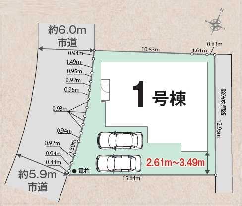 【区画図】 | 坂戸市鶴舞1丁目 | 全1棟