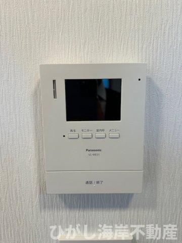 茅ヶ崎市浜竹3丁目　新築戸建　全４棟のセキュリティ|TVモニター付きインターフォン