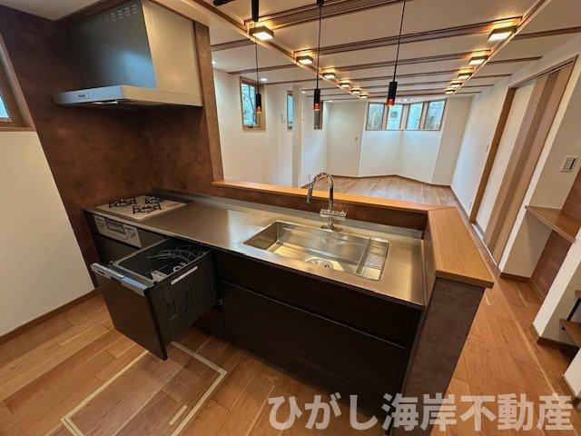 茅ヶ崎市浜竹3丁目　新築戸建　全４棟のキッチン|食洗器付きシステムキッチン