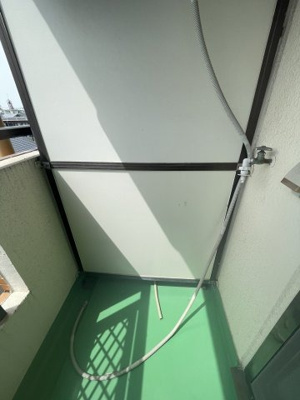 【設備】 | ハイツシグマ | 室外洗濯機置き場です