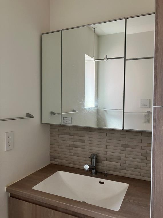 長崎戸建の洗面所