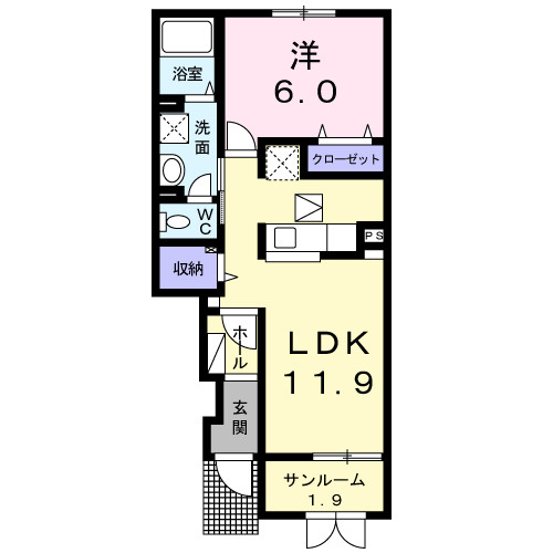 ブライト・ヴィラⅡの間取り