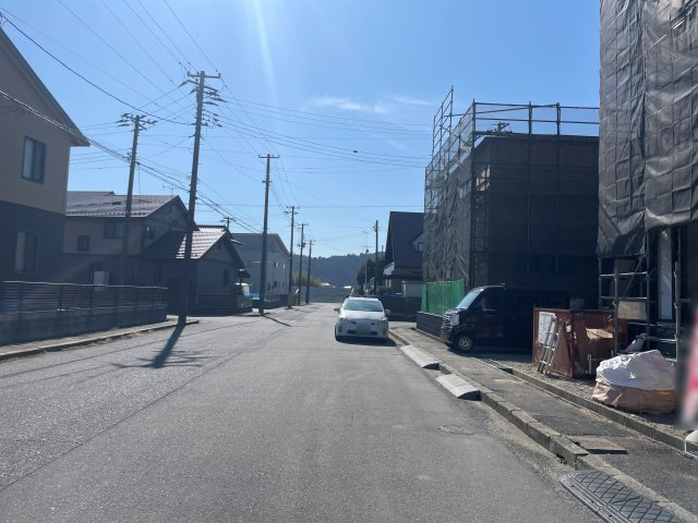 新築戸建・新築建売　いわき市平塩第1　平第六小・平第二中の前面道路含む現地写真