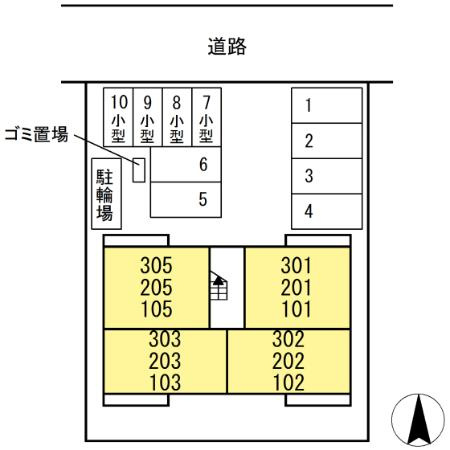 D-ROOM西長瀬の区画図