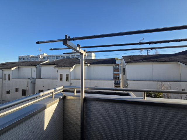 滑川町月の輪４丁目　中古戸建のバルコニー|南側ベランダ（眺望）