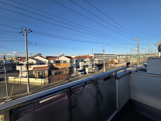 滑川町月の輪４丁目　中古戸建のバルコニー|北側ベランダ（眺望）