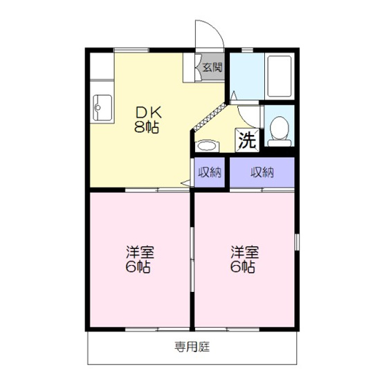 【間取り】 | リバーパナハイツB