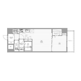 南堀江アパートメントシエロの間取り