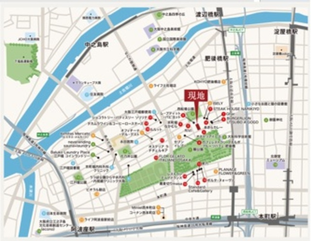 京町堀ビューアパートメントの地図