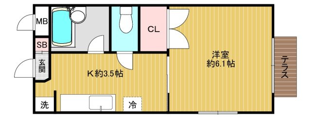 カーサヴェルデ国立の間取り