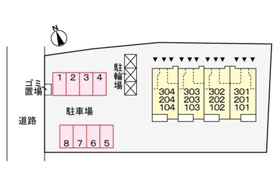 【駐車場】 | ル・ベルソー・メゾンⅡ