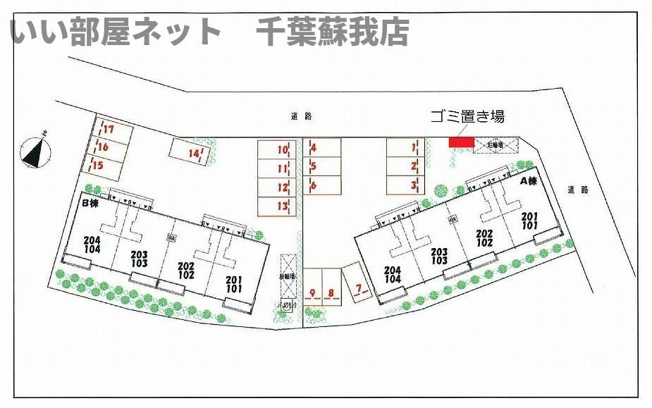 ソル・ヴェールＡの区画図