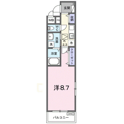フィオーレ降松Ｍ＆Ｓの間取り