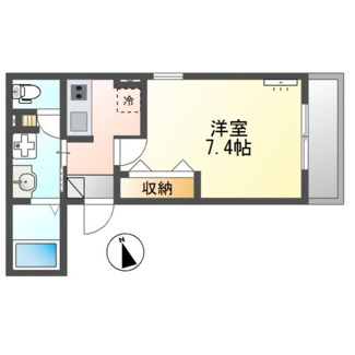 【間取り】 | Ｌ’Ａｌｌｕｒｅ御幸町