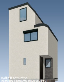 【外観パース】 | 大田区中央3丁目新築戸建てB号棟