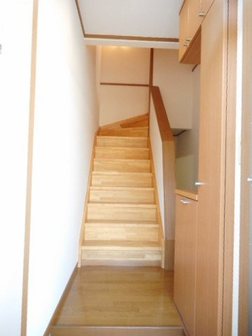 サンビレッジＤの玄関