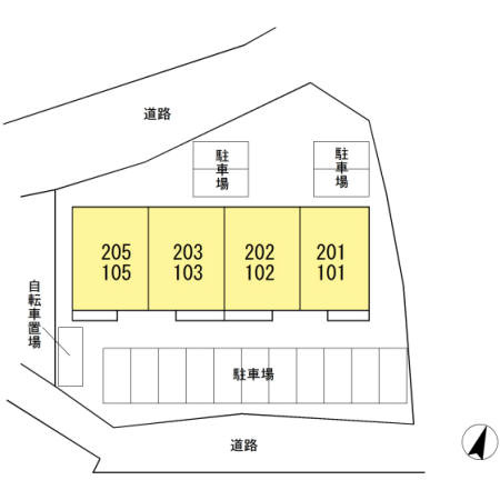 プリマヴェーラの区画図