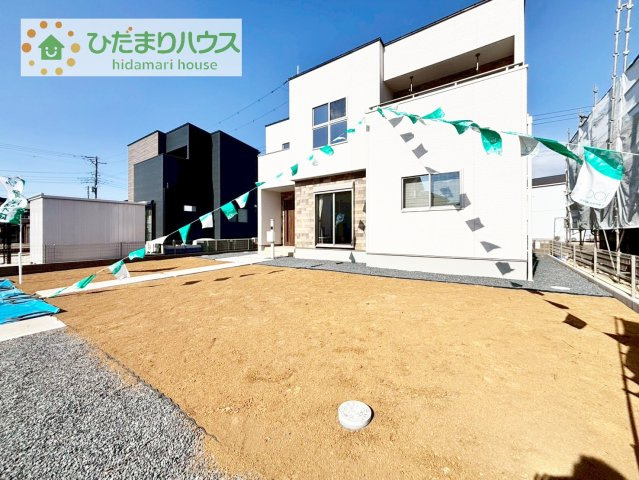 【庭】 | 土浦市荒川沖西第1期　新築戸建　2号棟 | お庭付物件になります！お庭遊びや、プールなどお子様も大喜び(^^)