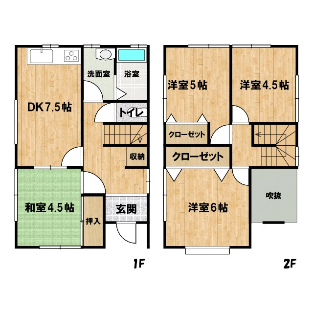 中古戸建　KEM安中市古屋1期　の間取り